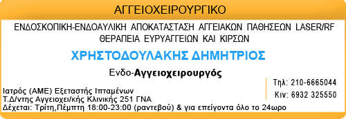 ΑΓΓΕΟΧΕΙΡΟΥΡΓΟΣ ΑΓΓΕΙΟΛΟΓΟΣ ΠΑΛΛΗΝΗ ΑΤΤΙΚΗ ΧΡΙΣΤΟΔΟΥΛΑΚΗΣ ΔΗΜΗΤΡΙΟΣ DR